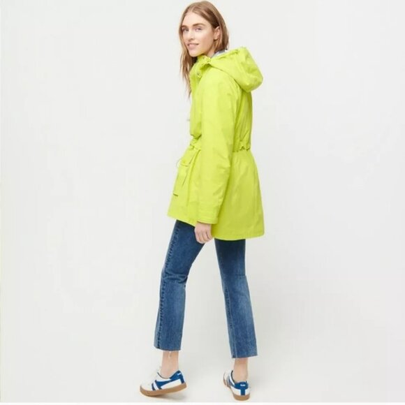 J.Crew perfect lightweight jacket in neon kiwi S SM Small #H8701 - Picture 1 of 14